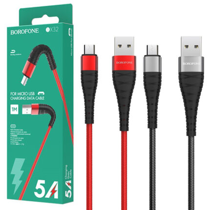 کابل شارژ USB به microUSB بروفون مدل BX32 طول 1 متر