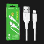 کابل شارژ USB به لایتنینگ بروفون مدل BX43 طول 1 متر