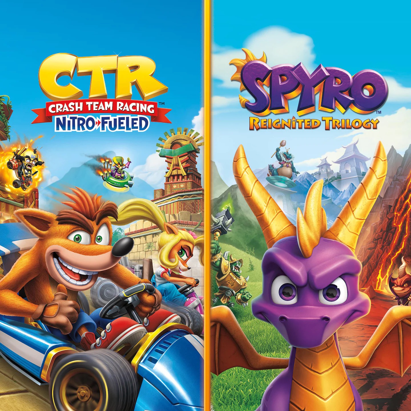 اکانت قانونی بازی Crash Team Racing Nitro-Fueled + Spyro Game Bundle