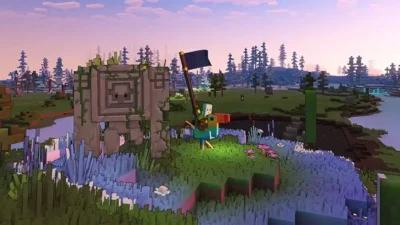 خرید دیسک اورجینال Minecraft Legends Deluxe برای PS5