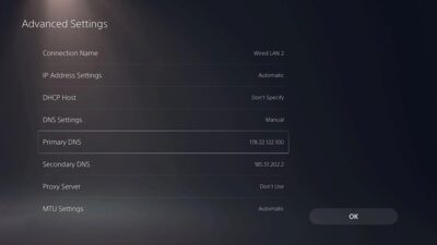 آموزش تغییر DNS در PS5 و PS4