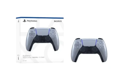 Original PS5 DualSense Wireless Controller, Metallic Silver